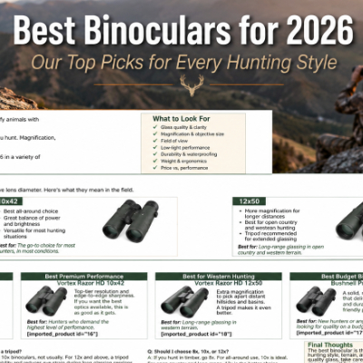 Best Binoculars for Hunting in 2026: Choosing the Right Glass for How You Hunt